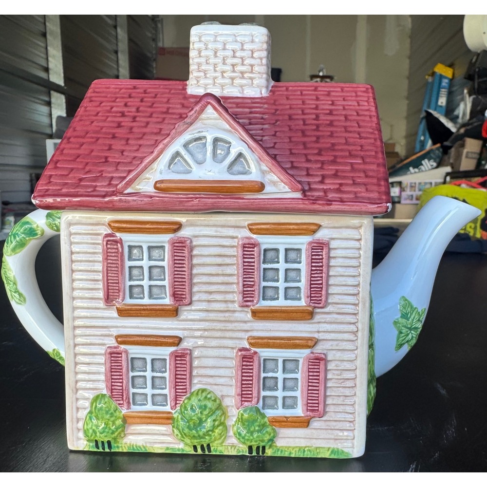 Johnson Brothers Friendly Village Street House Teapot Series 1 Hand Painted - Picture 2 of 14